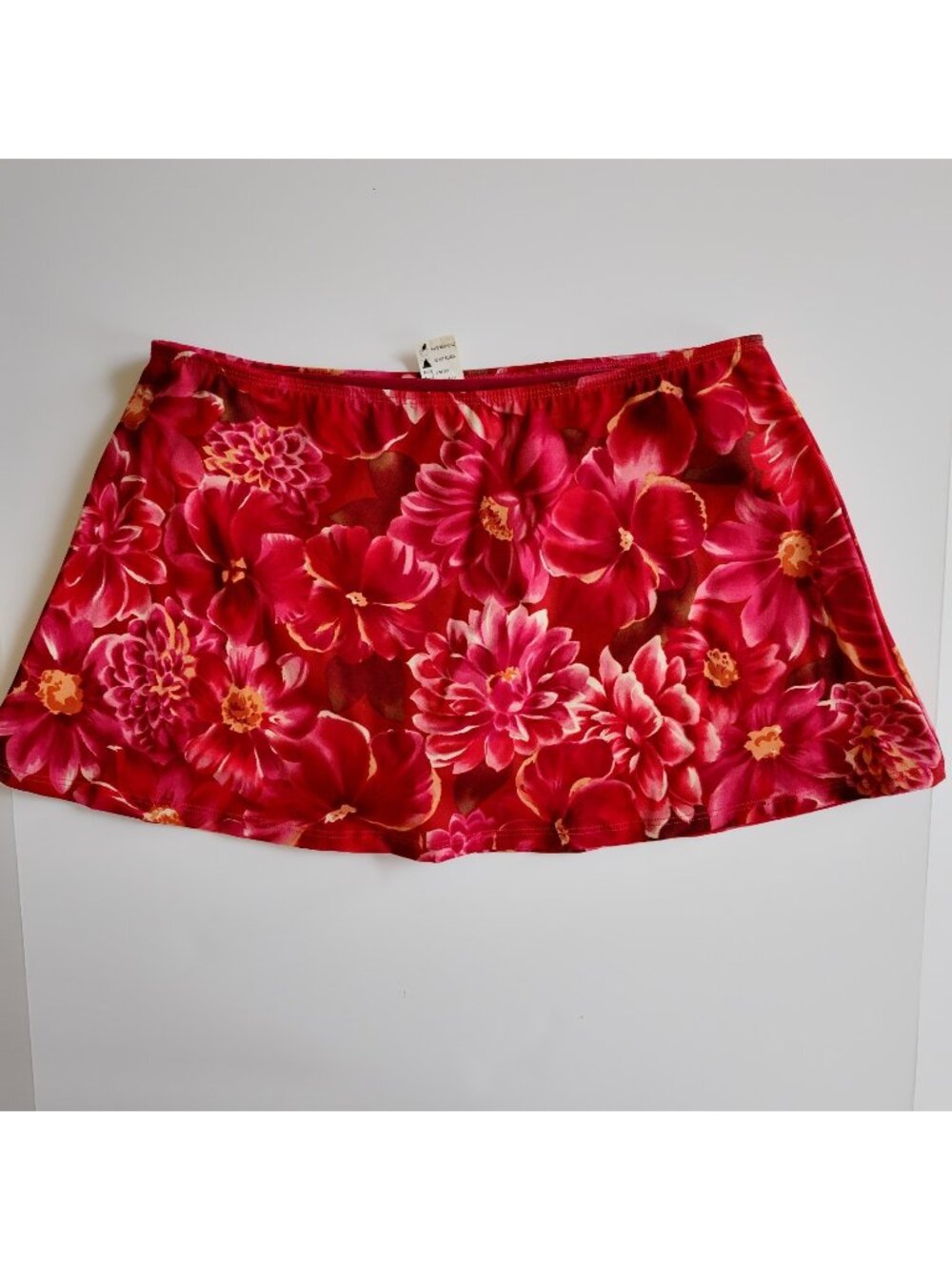 vintage floral cover up skirt swimwear size 6 shape fx y2k 2000s